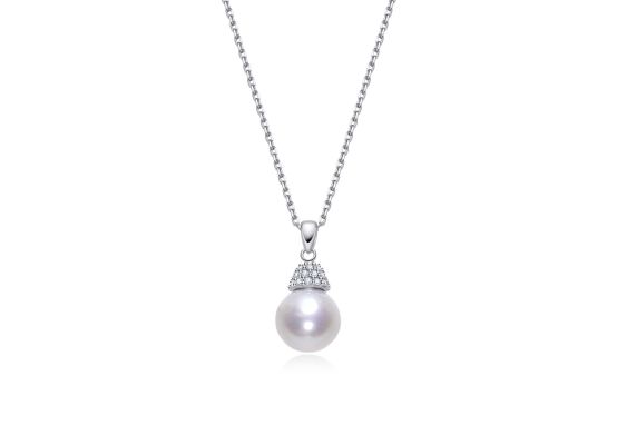 MOISS perlový stříbrný náhrdelník