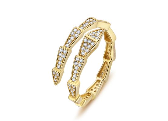 MOISS stříbrný prsten GOLD