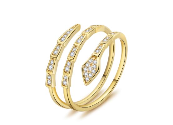 MOISS stříbrný prsten HAD GOLD