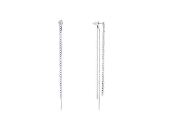 MOISS visací stříbrné náušnice