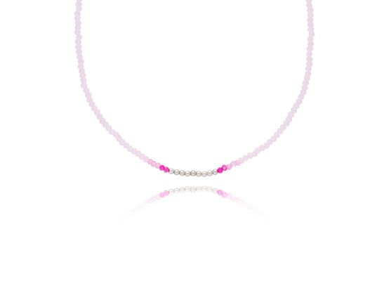 MOISS stříbrný korálkový náhrdelník