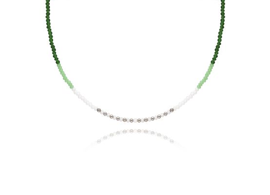 MOISS stříbrný korálkový náhrdelník