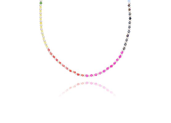 MOISS stříbrný korálkový náhrdelník