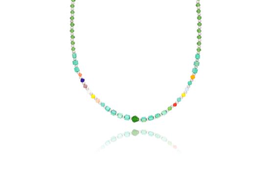 MOISS stříbrný korálkový náhrdelník