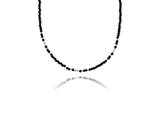 MOISS stříbrný korálkový náhrdelník