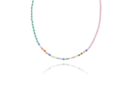 MOISS stříbrný korálkový náhrdelník