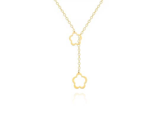 MOISS náhrdelník ze žlutého zlata KVĚTINA