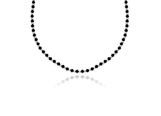 MOISS stříbrný korálkový náhrdelník