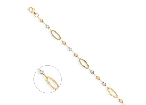 MOISS náramek ze žlutého zlata BICOLOR