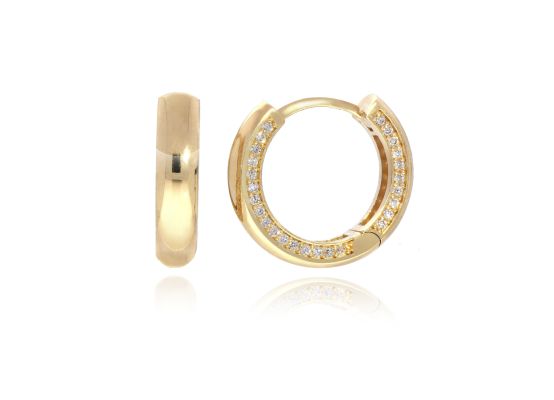 MOISS náušnice ze žlutého zlata