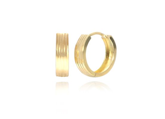 MOISS náušnice ze žlutého zlata