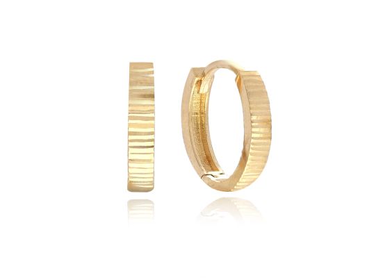 MOISS náušnice ze žlutého zlata