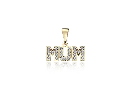 MOISS přívěsek ze žlutého zlata MUM