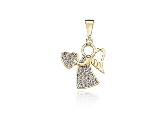 MOISS přívěsek ze žlutého zlata ANDĚL
