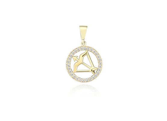 MOISS přívěsek ze žlutého zlata STŘELEC