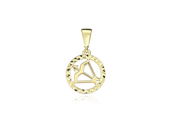 MOISS přívěsek ze žlutého zlata STŘELEC