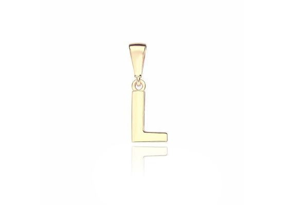 MOISS přívěsek ze žlutého zlata PÍSMENO L