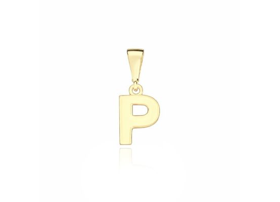 MOISS přívěsek ze žlutého zlata PÍSMENO P