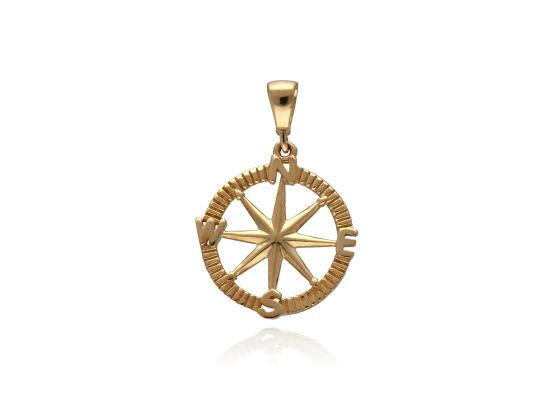 MOISS přívěsek ze žlutého zlata KOMPAS