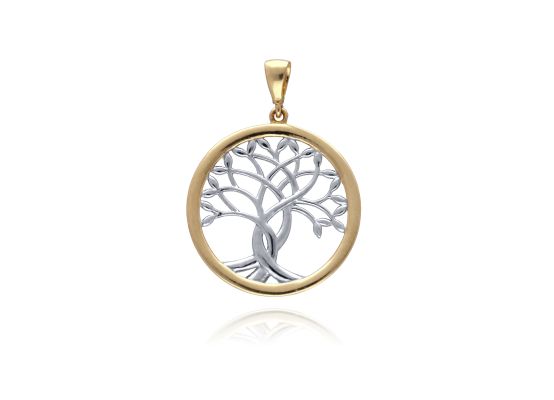 MOISS přívěsek ze žlutého zlata STROM BICOLOR