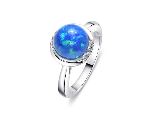 MOISS stříbrný prsten OPÁL