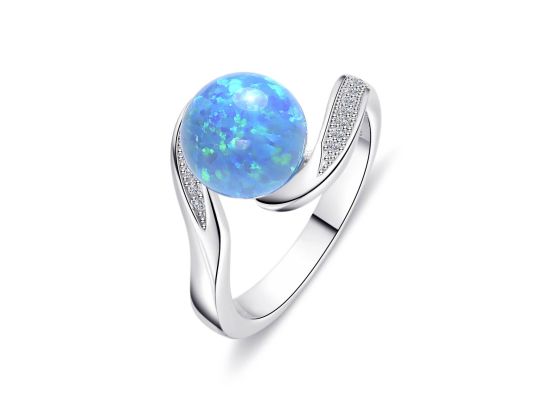 MOISS stříbrný prsten OPÁL