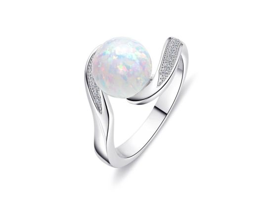 MOISS stříbrný prsten OPÁL