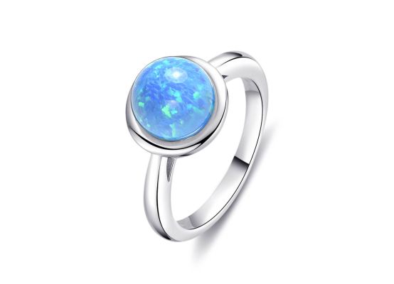 MOISS stříbrný prsten OPÁL