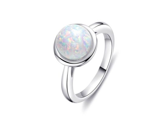 MOISS stříbrný prsten OPÁL