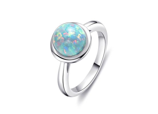 MOISS stříbrný prsten OPÁL