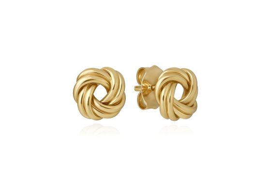 MOISS náušnice ze žlutého zlata