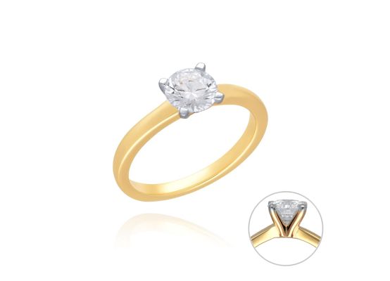 MOISS LG diamantový prsten ze žlutého zlata