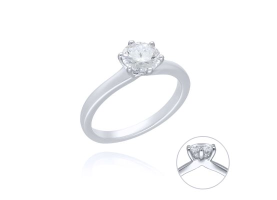 MOISS LG diamantový prsten z bílého zlata