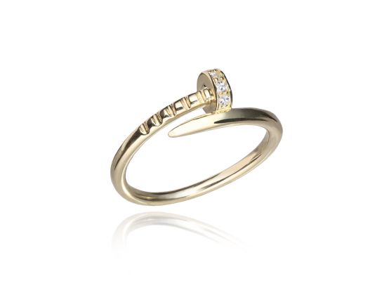 MOISS prsten ze žlutého zlata