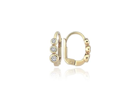 MOISS náušnice ze žlutého zlata