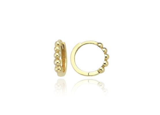 MOISS náušnice ze žlutého zlata KULIČKY