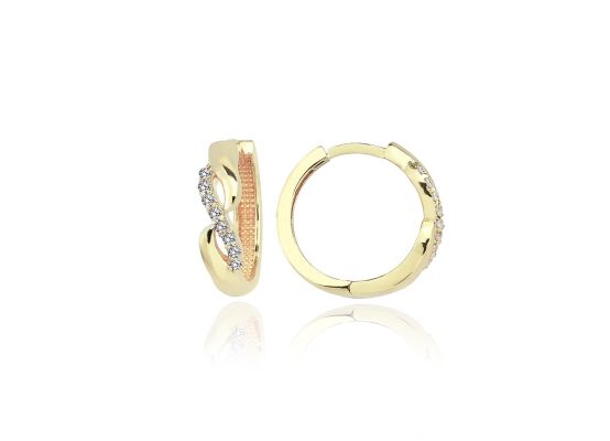 MOISS náušnice ze žlutého zlata