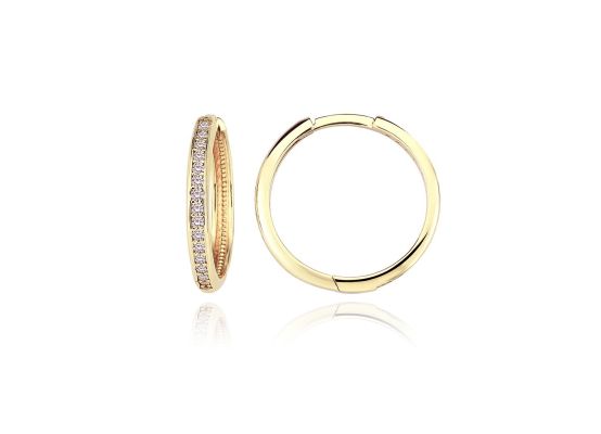 MOISS náušnice ze žlutého zlata