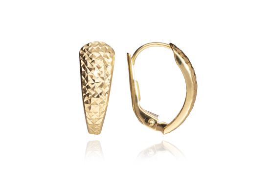 MOISS náušnice ze žlutého zlata