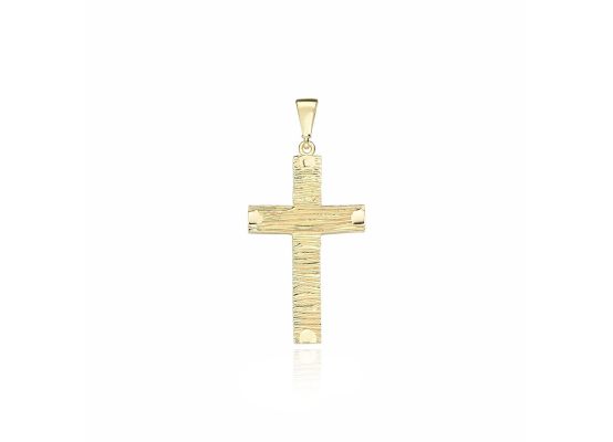 MOISS přívěsek ze žlutého zlata KŘÍŽ