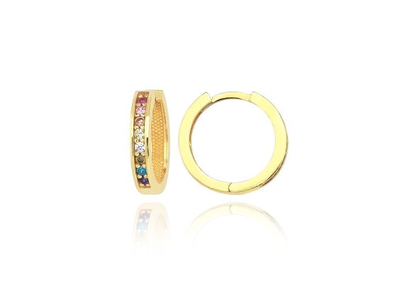 MOISS náušnice ze žlutého zlata