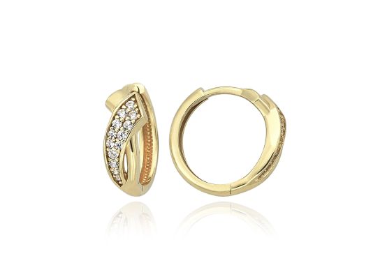 MOISS náušnice ze žlutého zlata