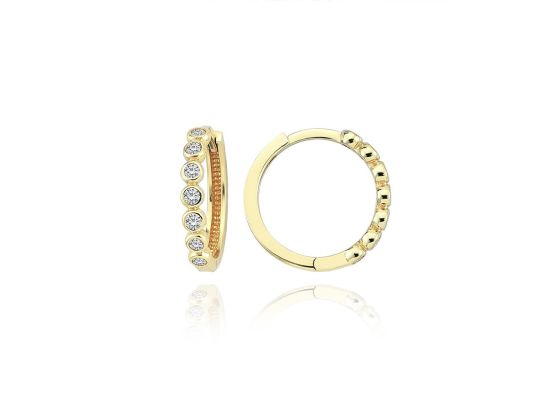 MOISS náušnice ze žlutého zlata