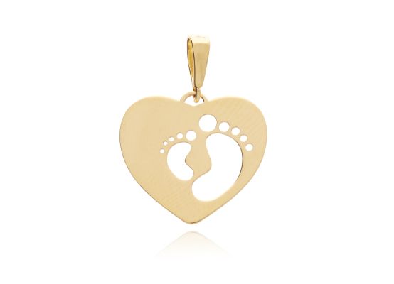 MOISS přívěsek ze žlutého zlata SRDCE