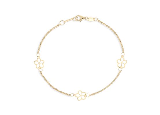MOSS náramek ze žlutého zlata KVĚTINA