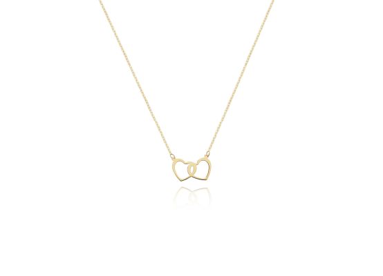 MOISS náhrdelník ze žlutého zlata SRDCE
