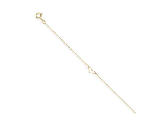 MOISS náramek ze žlutého zlata SRDCE