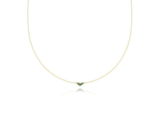 MOISS náhrdelník ze žlutého zlata SRDCE