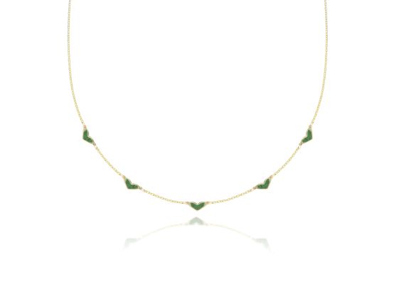 MOISS náhrdelník ze žlutého zlata SRDCE