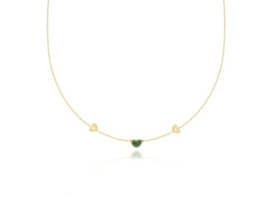 MOISS náhrdelník ze žlutého zlata SRDCE